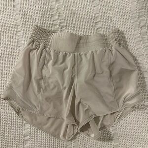 Light Beige Lululemon Women’s Athletic Shorts